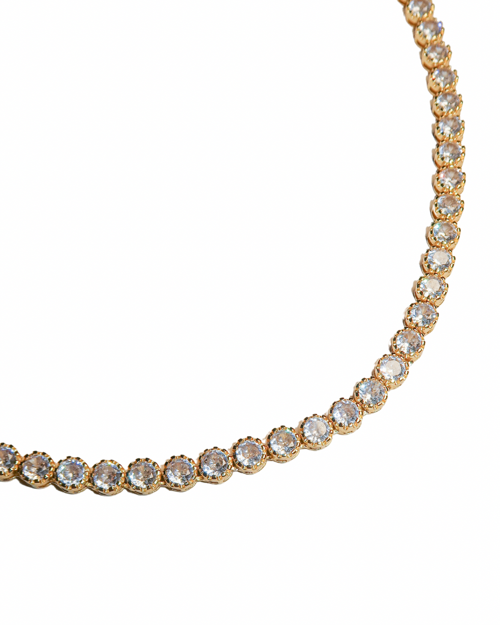 Round Pavé Tennis Necklace - ISABEL LEON LLC