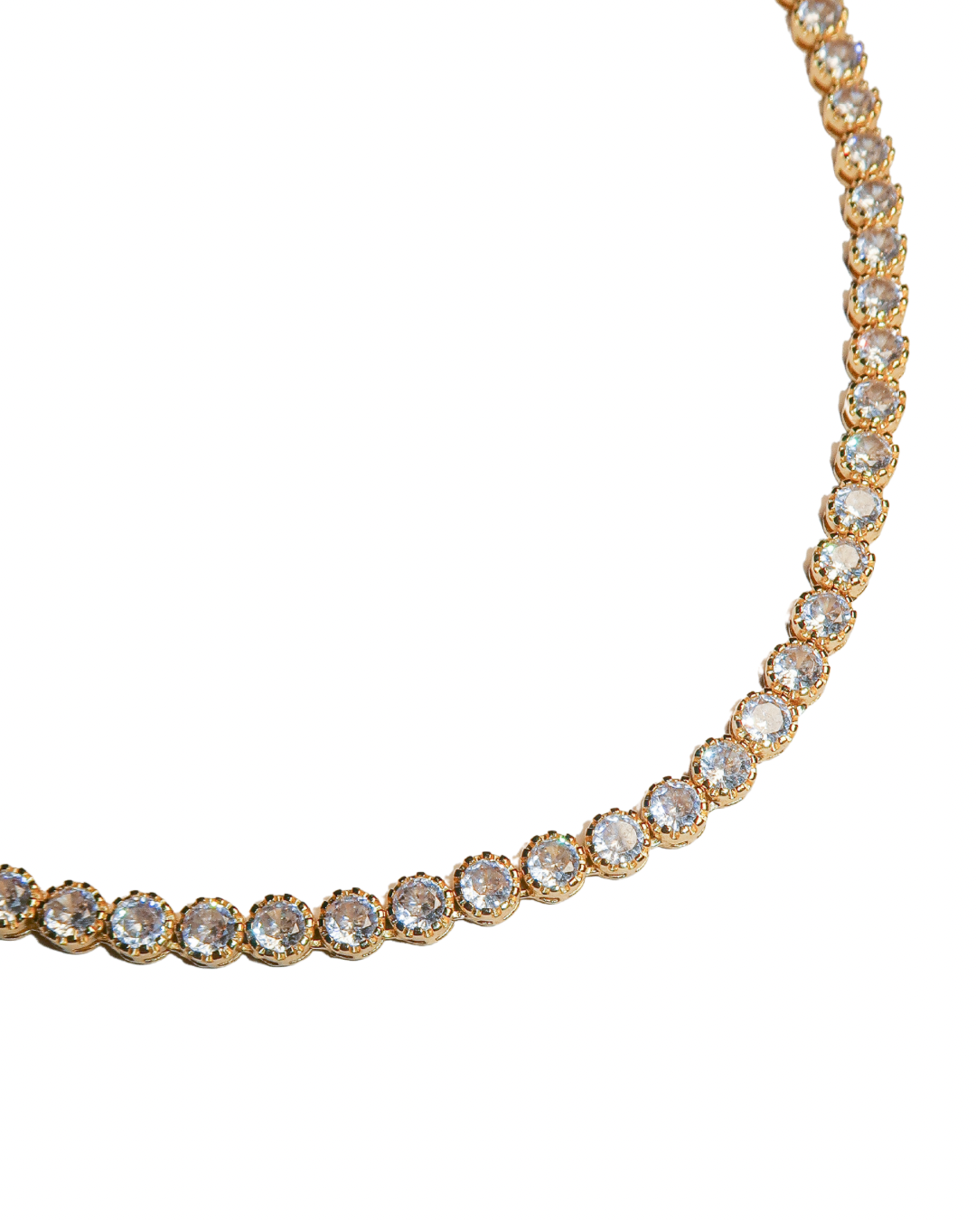 Round Pavé Tennis Necklace - ISABEL LEON LLC