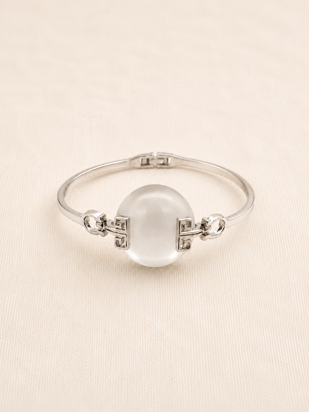 Selenite Silver Bracelet