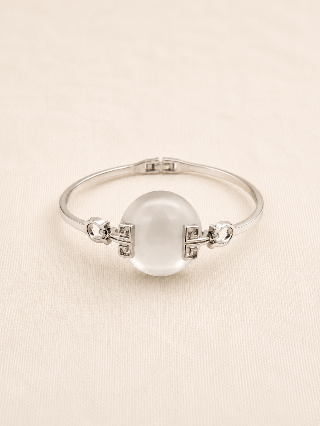 Selenite Silver Bracelet