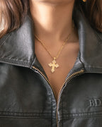 Marie Cross Necklace - ISABEL LEON LLC