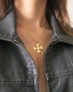 Maltese Cross Necklace - ISABEL LEON LLC