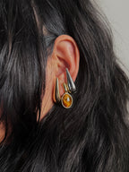 Tiger's Eye Drop Earrings