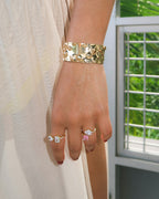 Ocean Gold Bangle Cuff - ISABEL LEON LLC