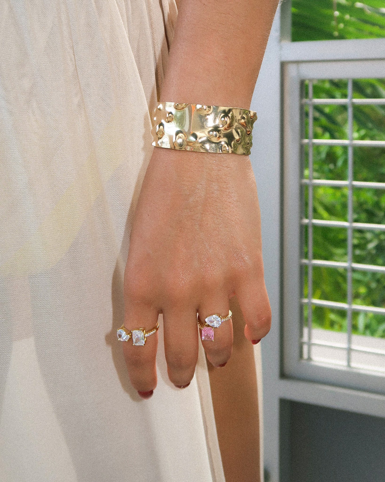 Ocean Gold Bangle Cuff - ISABEL LEON LLC