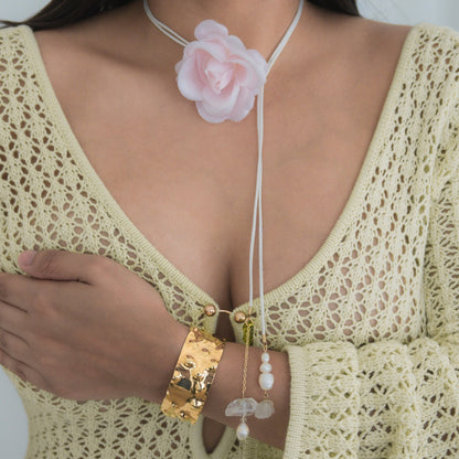 Flower Wrap Necklace