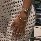 Ocean Gold Bangle Cuff - ISABEL LEON LLC