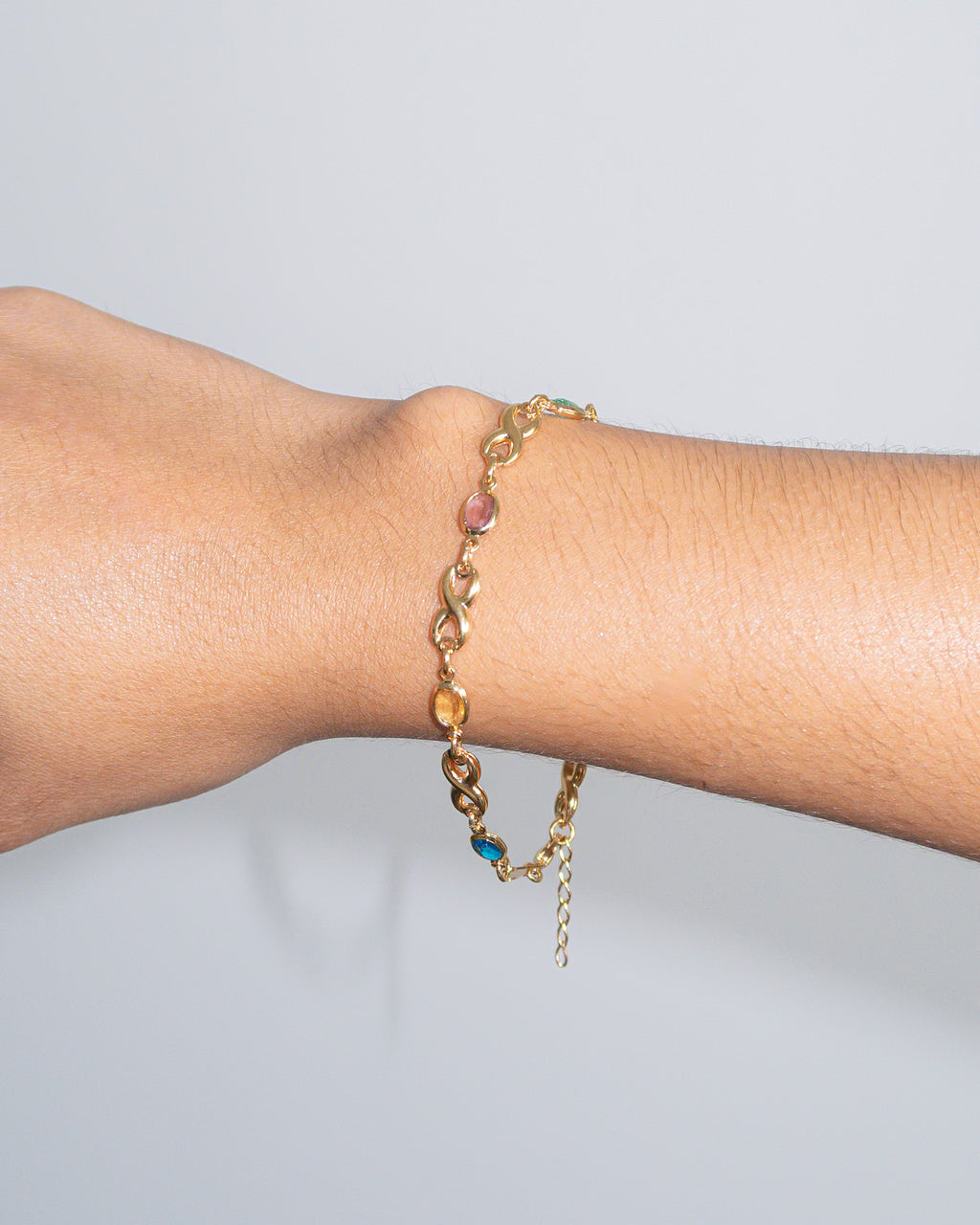 Infinity Multicolored Gemstone Bracelet - ISABEL LEON LLC