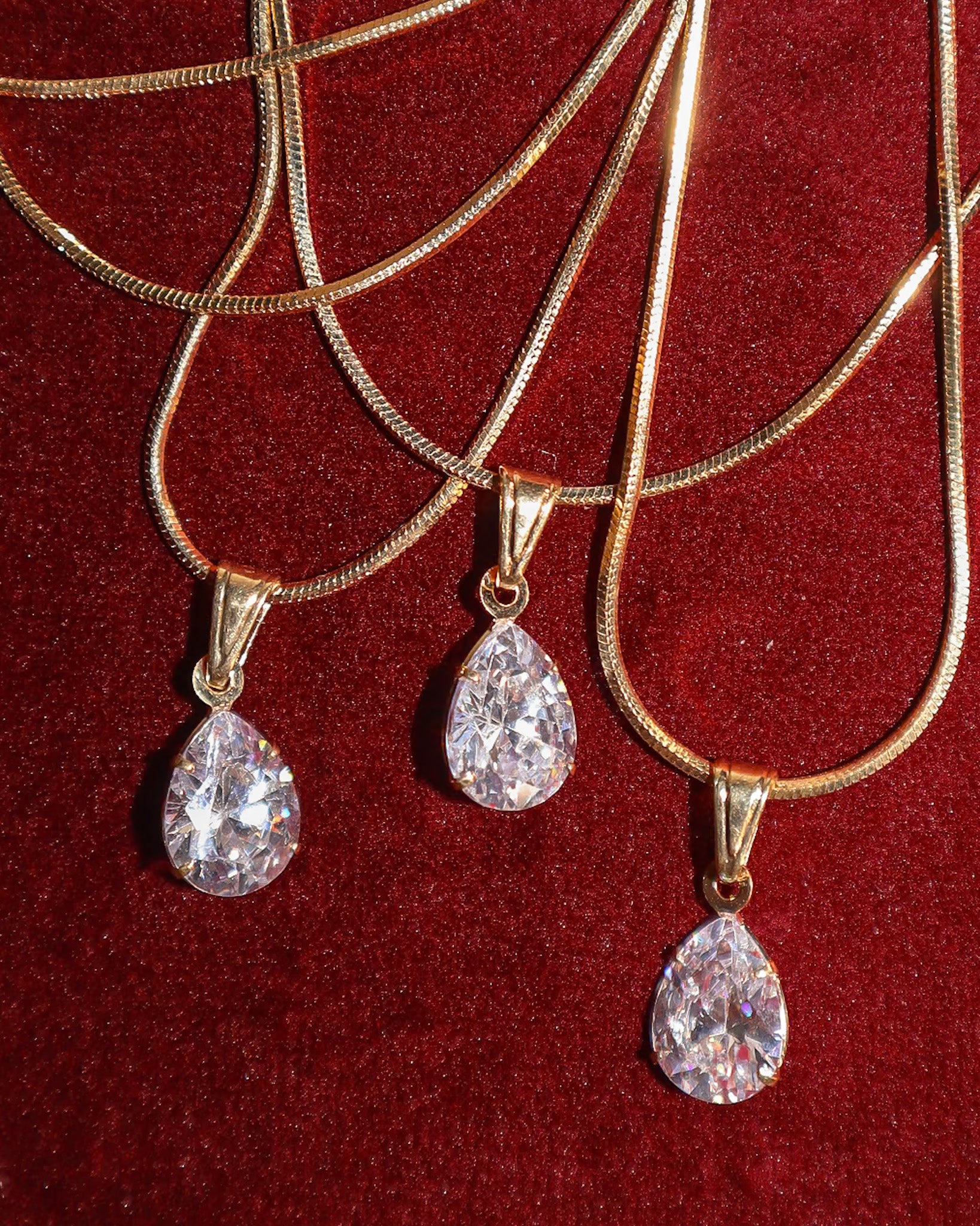 Snow Droplet Necklace