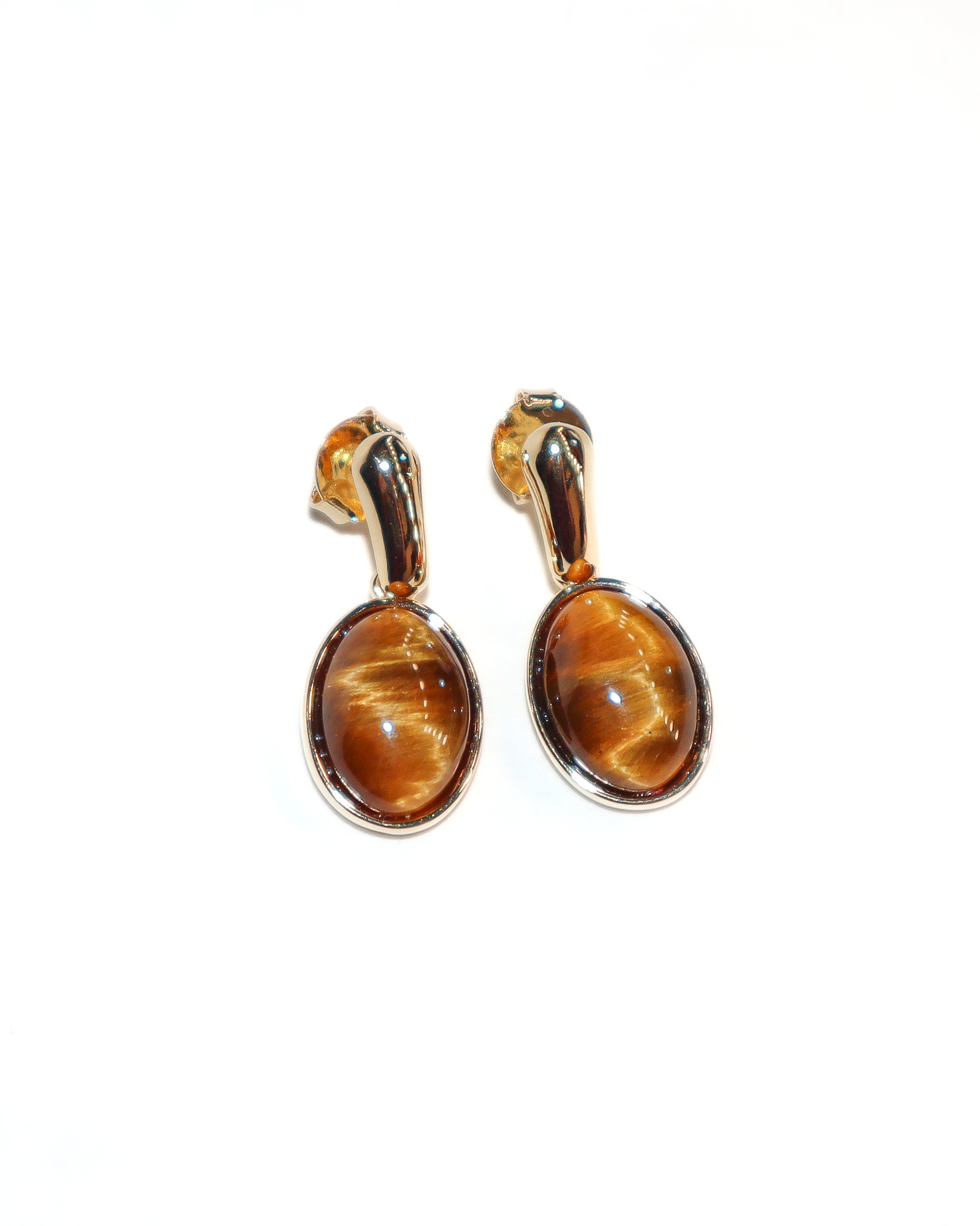 Tiger's Eye Drop Earrings