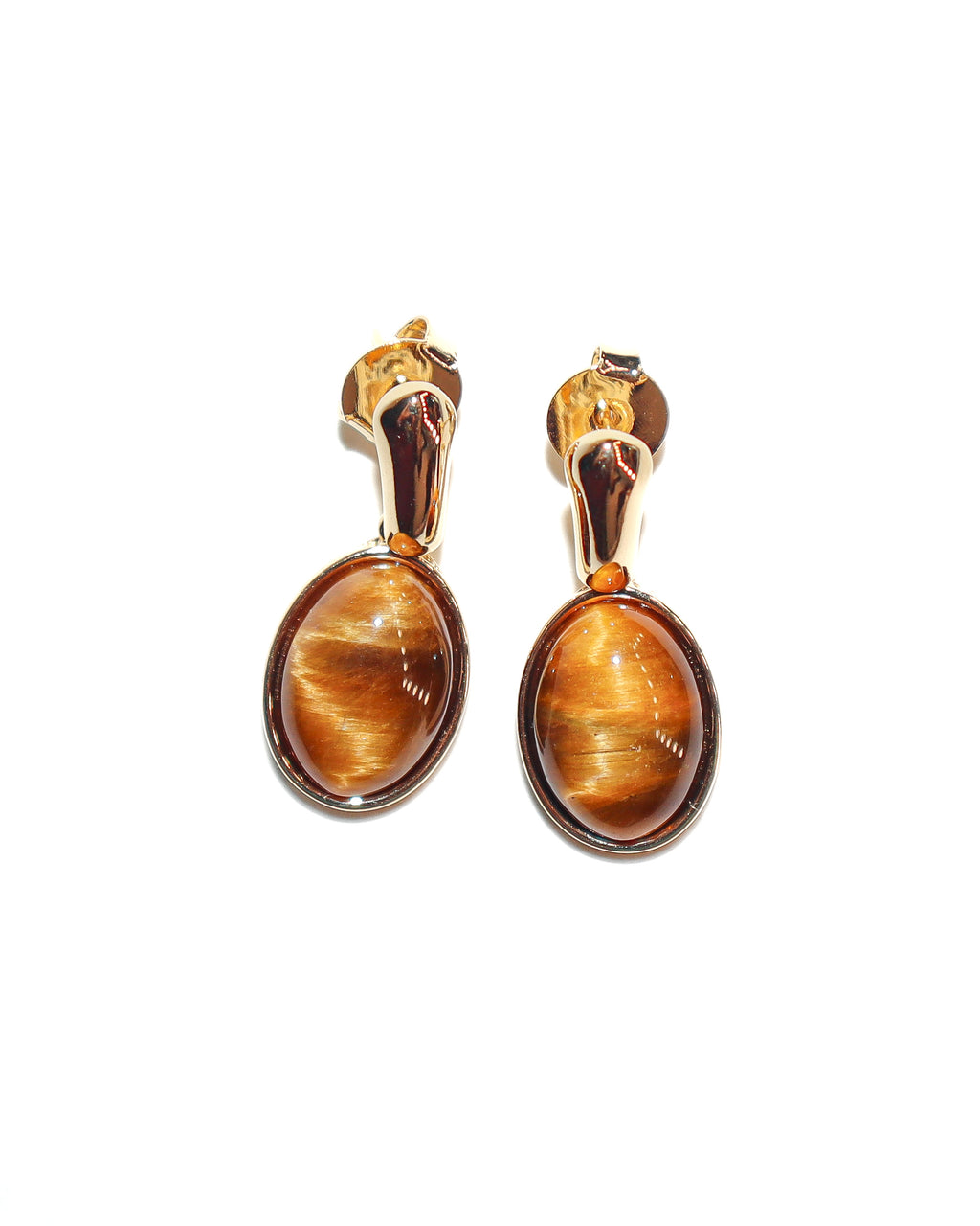 Tiger's Eye Drop Earrings