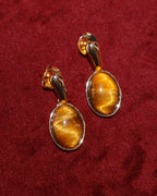 Tiger's Eye Drop Earrings