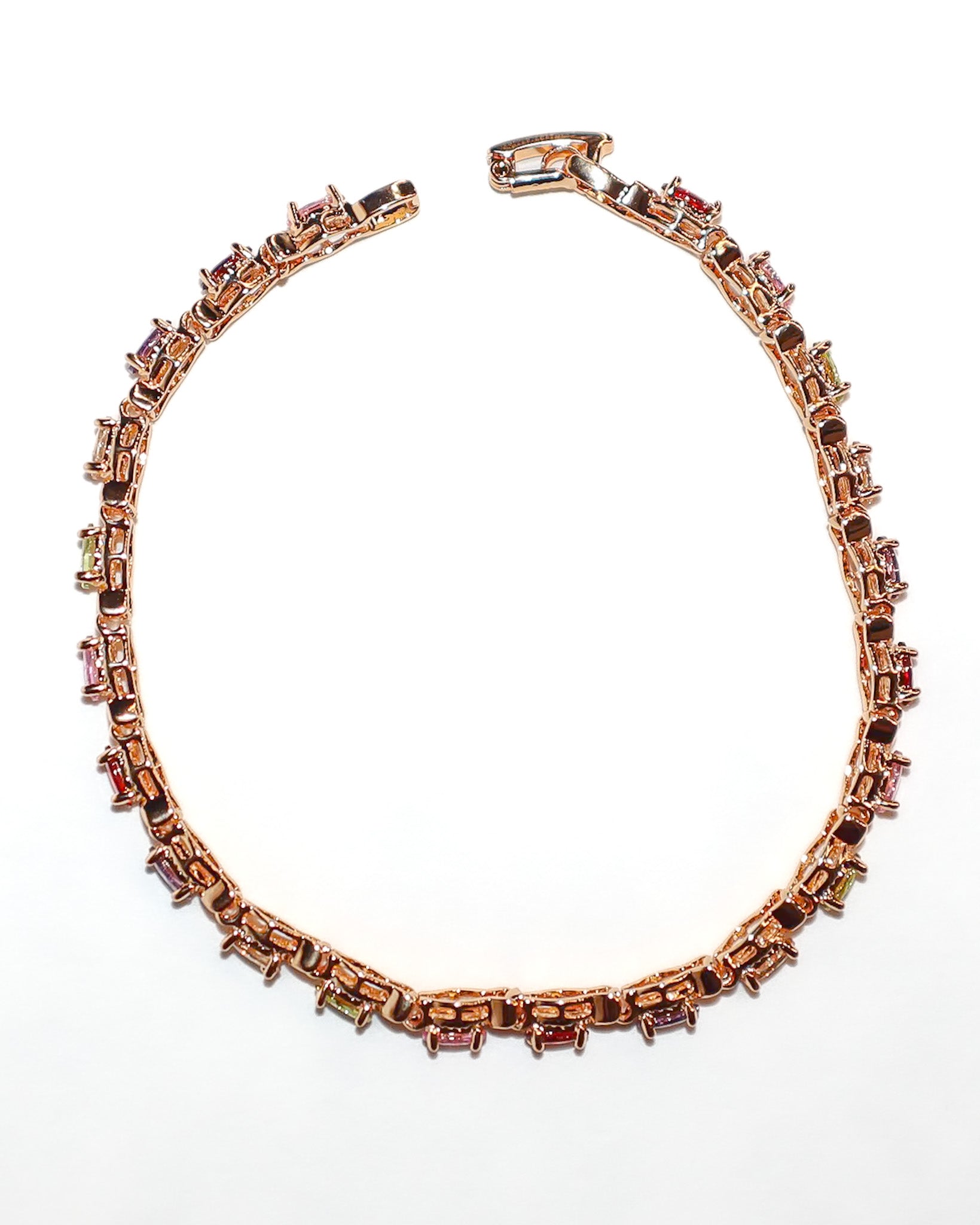 Colored Gemstone Tennis Bracelet