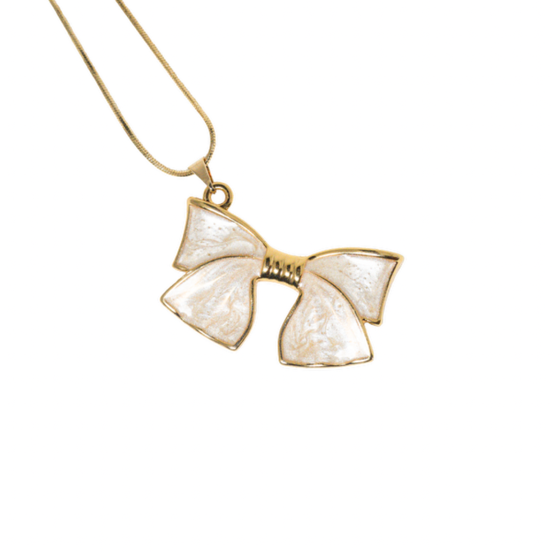 Princess Bow Necklace - ISABEL LEON LLC