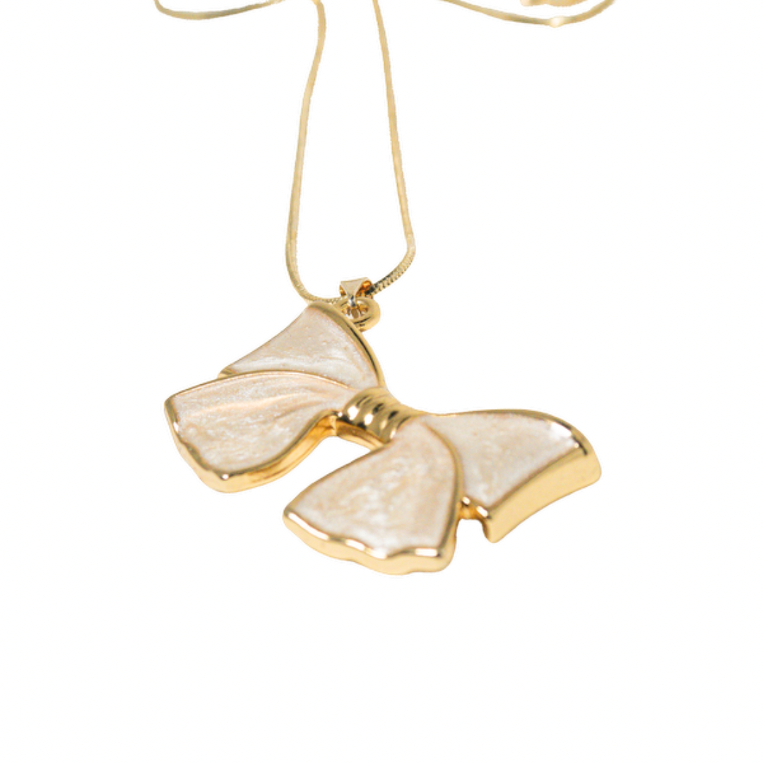 Princess Bow Necklace - ISABEL LEON LLC