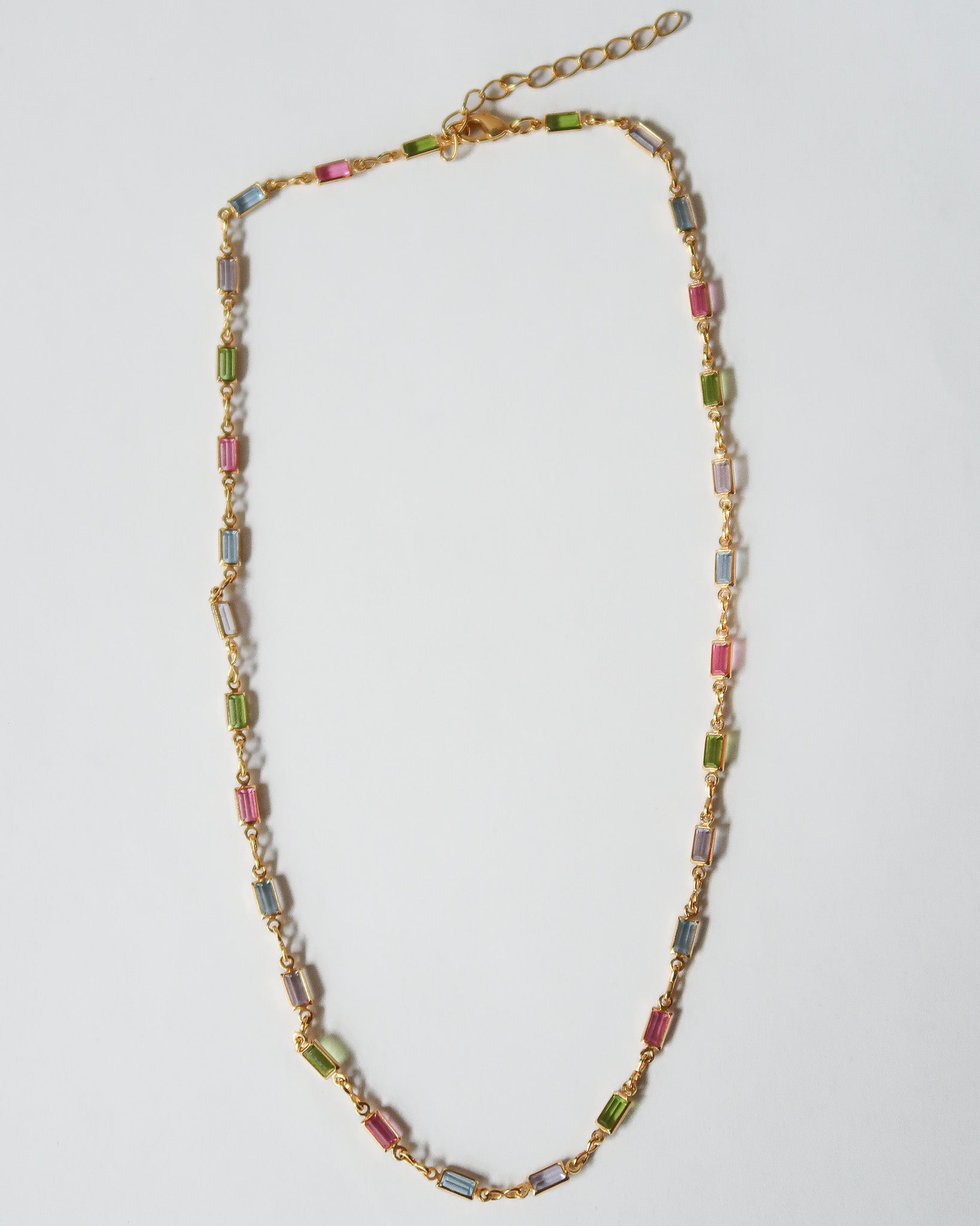 Baguette Necklace - ISABEL LEON LLC